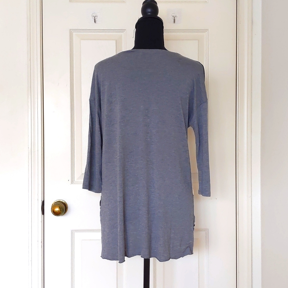 Zara Multi Color Front Pattern Dropped Shoulder L… - image 2